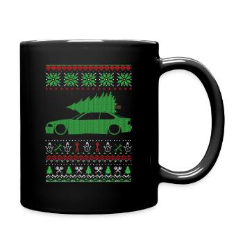 Christmas Ugly Sweater - Tasse einfarbig - Schwarz - Rechts