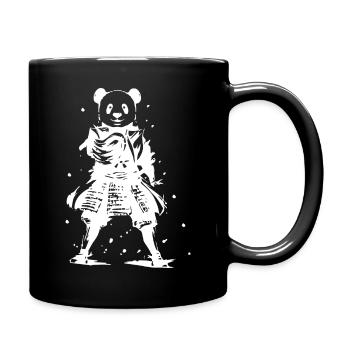 Samurai Panda japan Ninja Panda - Full Colour Mug - black - Right