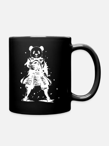 Samurai Panda japan Ninja Panda - Tasse einfarbig - Schwarz