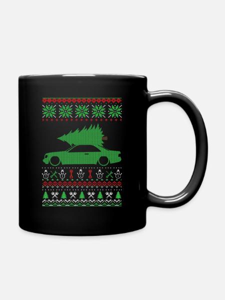 Christmas Ugly Sweater - Tasse einfarbig - Schwarz