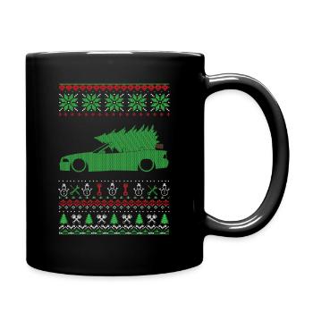 Christmas Ugly Sweater - Tasse einfarbig - Schwarz - Rechts