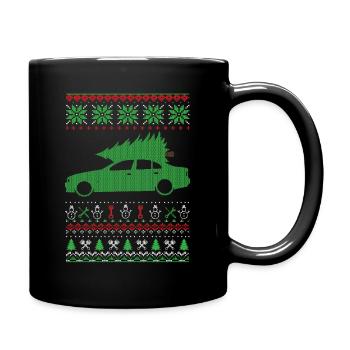 Christmas Ugly Sweater - Tasse einfarbig - Schwarz - Rechts
