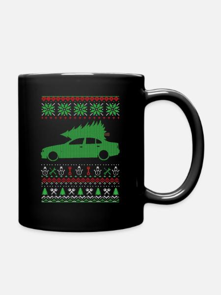 Christmas Ugly Sweater - Tasse einfarbig - Schwarz
