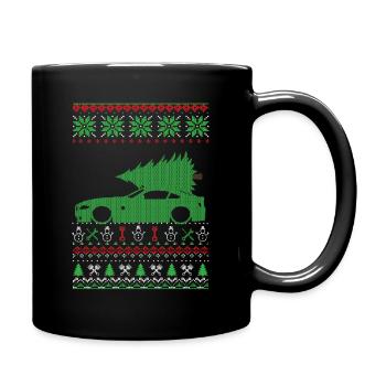 Christmas Ugly Sweater - Tasse einfarbig - Schwarz - Rechts