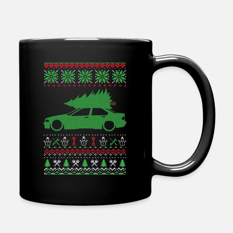 Christmas Ugly Sweater - Tasse einfarbig - Schwarz