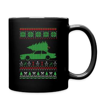 Christmas Ugly Sweater - Tasse einfarbig - Schwarz - Rechts