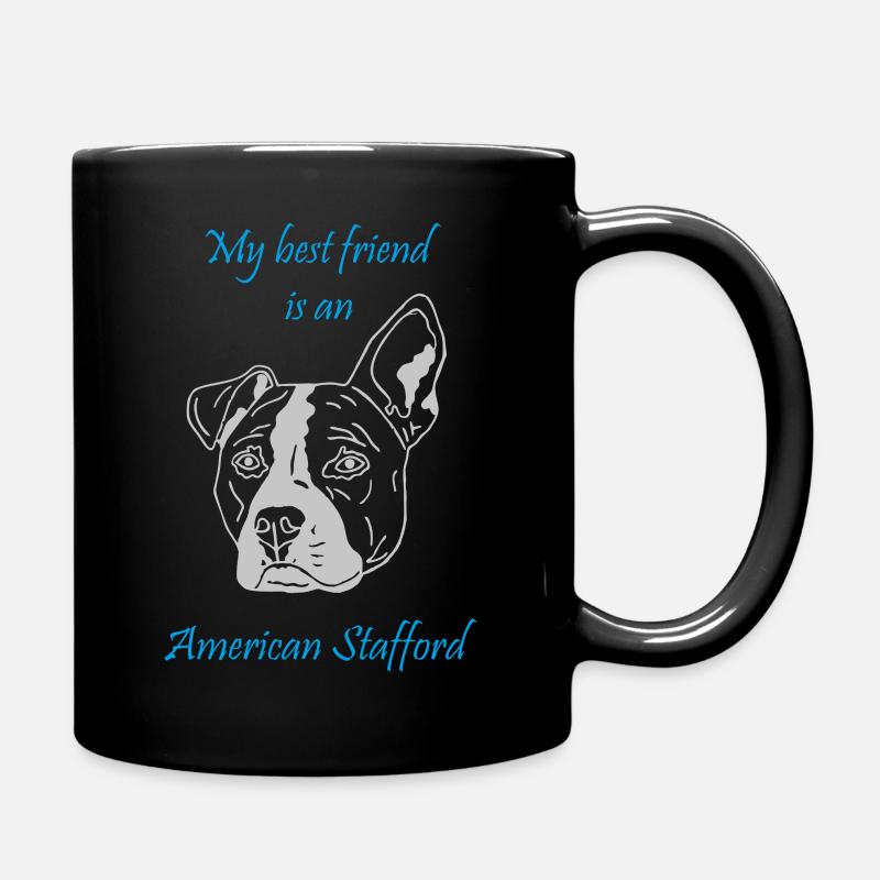 Mon meilleur ami est à American Stafford - Mug uni - noir