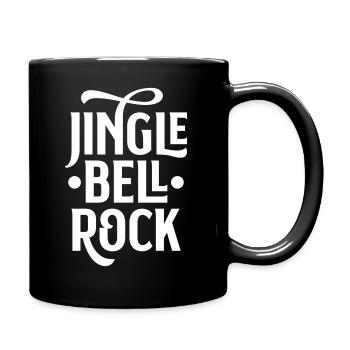 Jingle Bell Rock Typografie - Tasse einfarbig - Schwarz - Rechts
