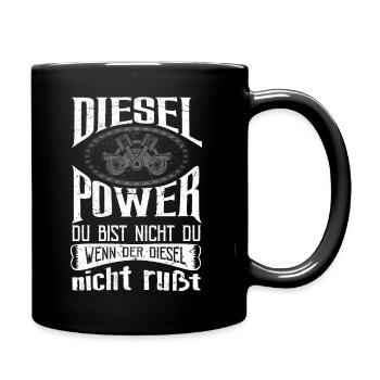 DIESEL POWER - Tasse einfarbig - Schwarz - Rechts
