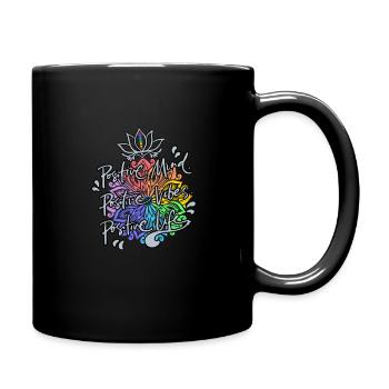 Positive thinking - Full Colour Mug - black - Right