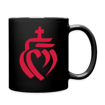 Cœur vendéen Vendée - Mug uni - noir - Droite