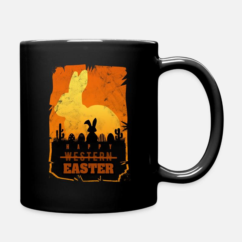 Parodie Rétro Western De Pâques - Mug uni - noir