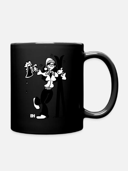 Après-Ski-Mädchen - Tasse einfarbig - Schwarz