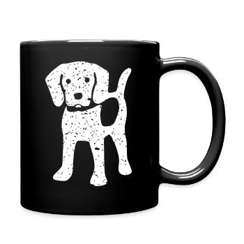 Beagle Vintage - Mug uni - noir - Droite