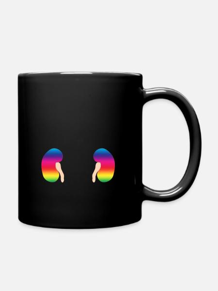 Niere Bunt Organ Mensch Geschenkidee - Tasse einfarbig - Schwarz