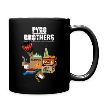 Pyro Brothers - Tasse einfarbig - Schwarz - Rechts