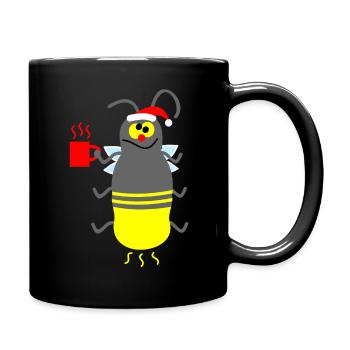 Mulled wine and fireflies (b) - Full Colour Mug - black - Right