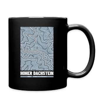 Hoher Dachstein | Map topography Grunge - Full Colour Mug - black - Right