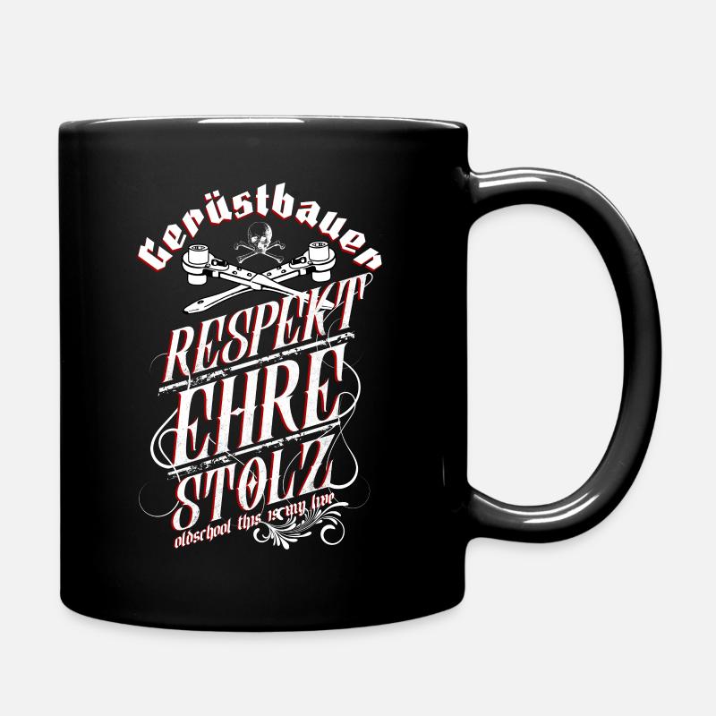 Gerüstbauer - Tasse einfarbig - Schwarz