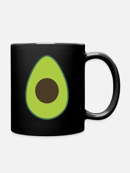 Trend Avocado - Tasse einfarbig - Schwarz