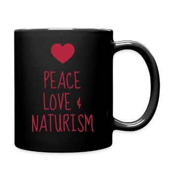Naturisme / Naturiste / Nudisme / Nudiste - Mug uni - noir - Droite