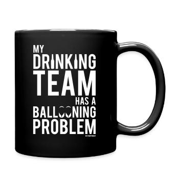 Drinking Team - Full Colour Mug - black - Right