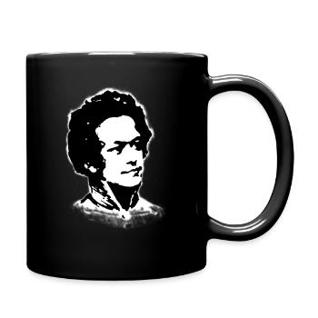 Junger Marx - Tasse einfarbig - Schwarz - Rechts