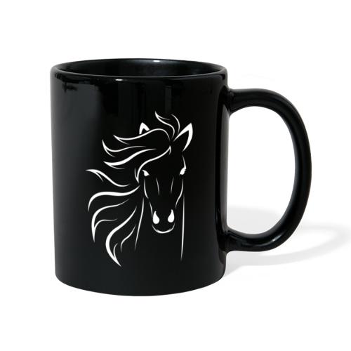 pferd silhouette - Tasse einfarbig