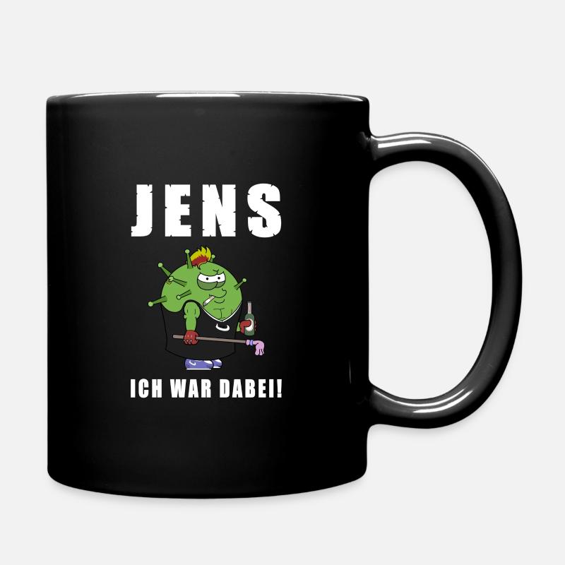 Jens - Ich war dabei (weiß) - Tasse einfarbig - Schwarz