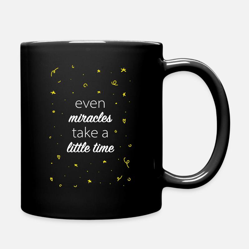 Miracles ahead - Full Colour Mug - black