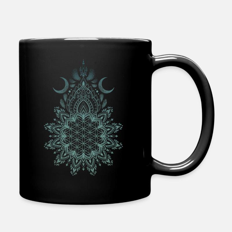 MOON MANDALA - Mug uni - noir
