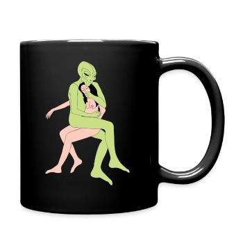 Love Abduction - Tasse einfarbig - Schwarz - Rechts