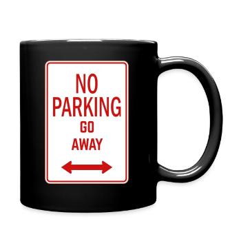 No parking - Full Colour Mug - black - Right