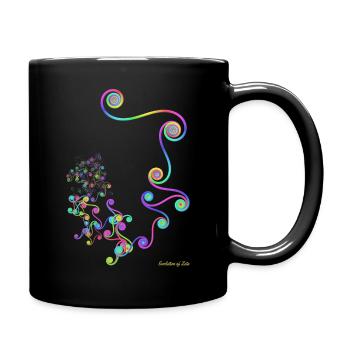 Evolution de Zeta - très colorée et au format 3: 2 - Mug uni - noir - Droite