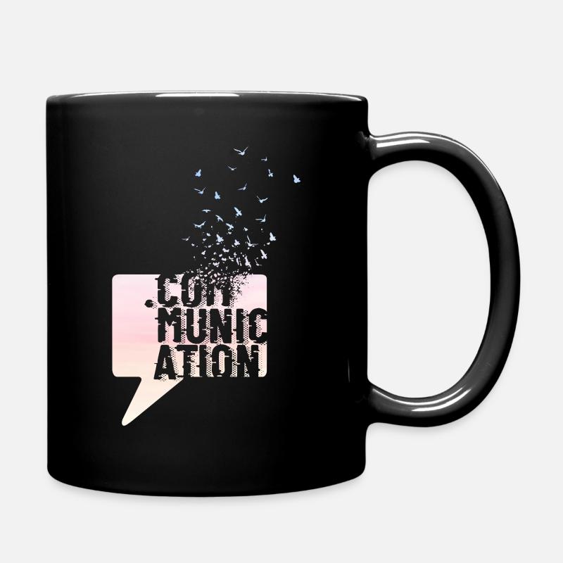 la communication - Mug uni - noir