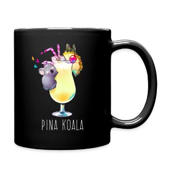 Piña Colada + koala= Pina koala - Tasse einfarbig - Schwarz - Rechts