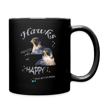 hawk - Full Colour Mug - black - Right