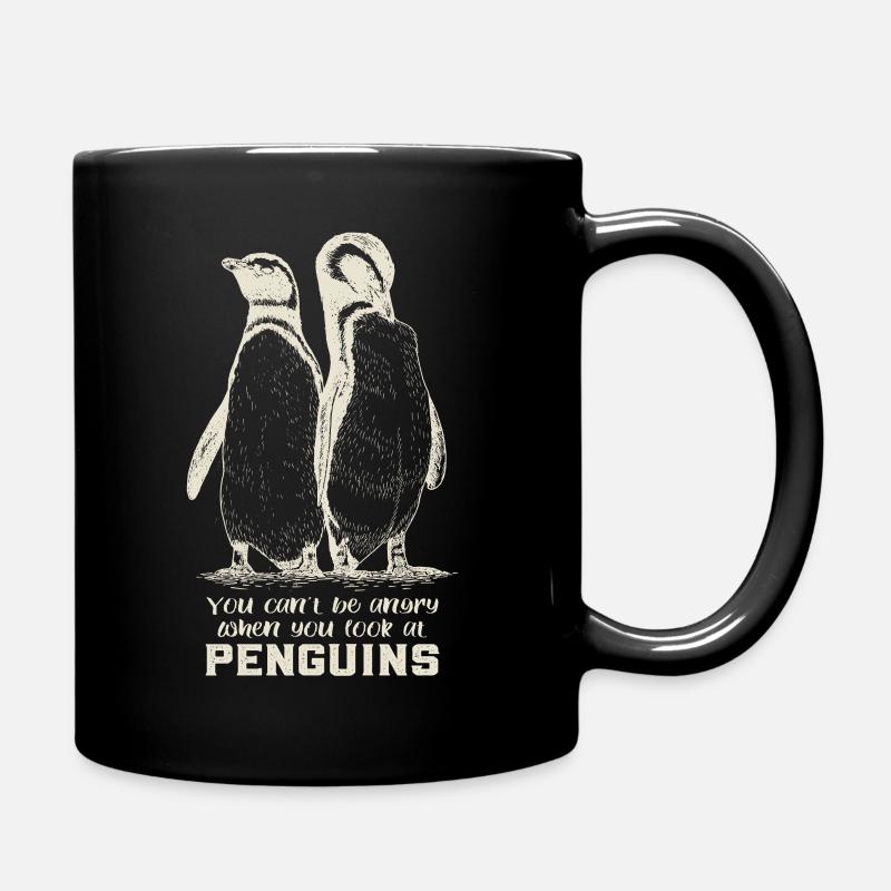 Pinguine - Tasse einfarbig - Schwarz