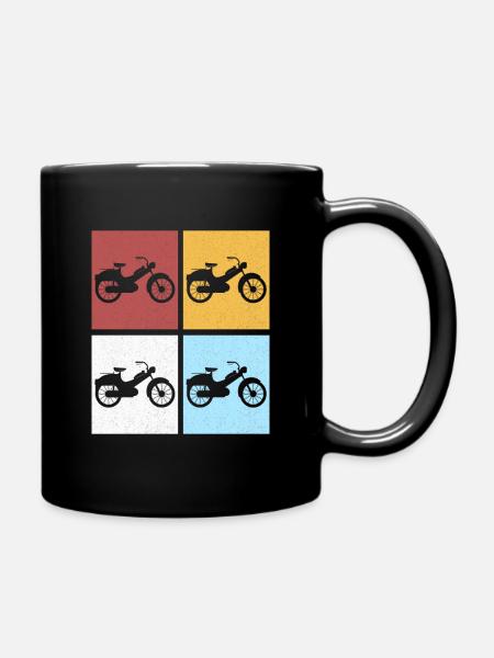 Moped Moped Moped Driver Moped Driver Mopeds Mokick - Full Colour Mug - black