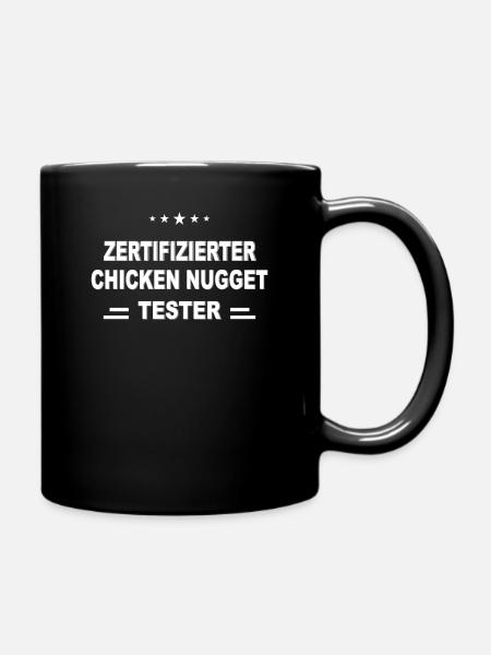 Chicken Nuggets - Tasse einfarbig - Schwarz