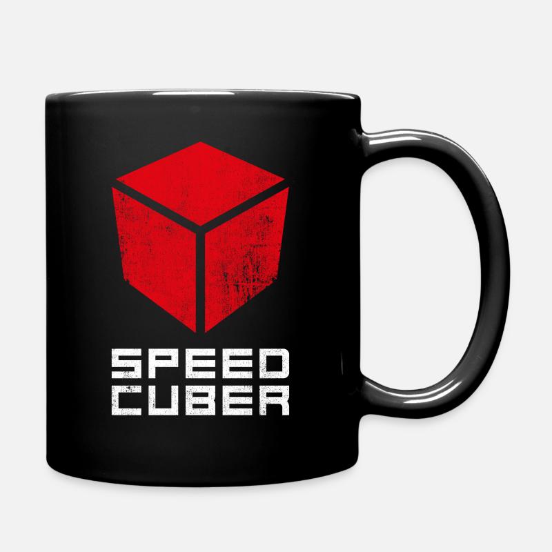 SPEEDCUBER CUBE. Cubing-Cube-Cuber-Speedcubing - Mug uni - noir