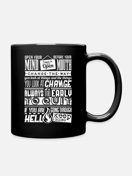 Font Quote graphic - Full Colour Mug - black