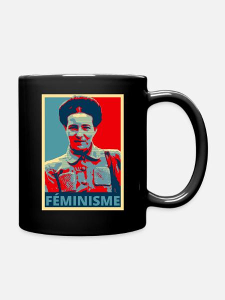 Simone de Beauvoir - Féminisme - Mug uni - noir