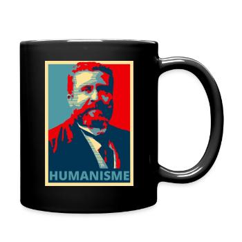 Jean Jaurès - Humanisme - Mug uni - noir - Droite