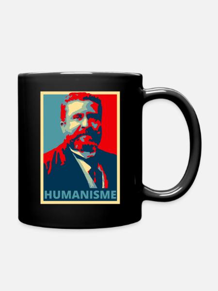 Jean Jaurès - Humanisme - Mug uni - noir