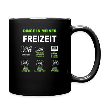 Garten Gärtner Gartenbau Gartenarbeit Blumen Natur - Tasse einfarbig - Schwarz - Rechts