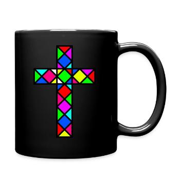 Cross Jesus - Full Colour Mug - black - Right