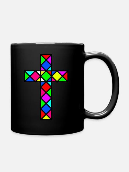 Croix Jésus - Mug uni - noir