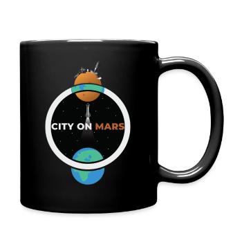 City on mars! - Full Colour Mug - black - Right