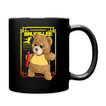 Kongfu Bear - Bruce Lee - Tasse einfarbig - Schwarz - Rechts
